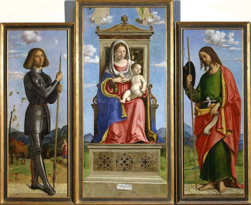 La Vierge à l'Enfant entre saint Georges et saint Jacques - Cima da Conegliano