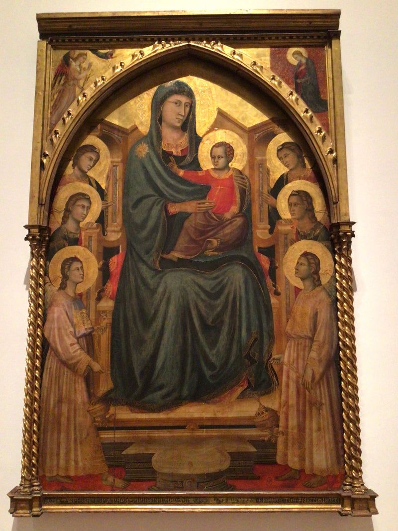 La Vierge à l'Enfant trônant avec six anges (« Maestà ») - Master of Saint Cecilia