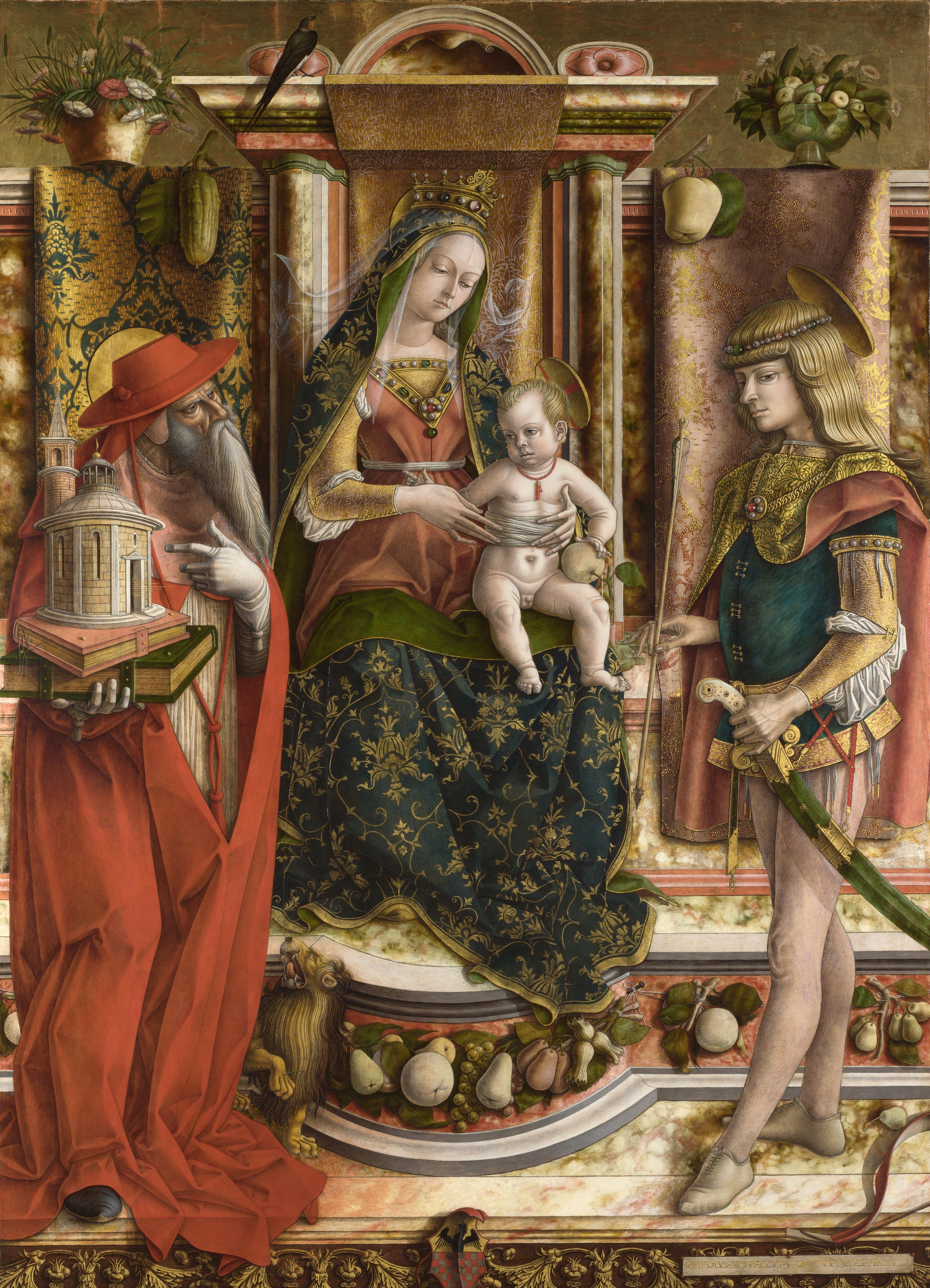 La Vierge à l'hirondelle - Carlo Crivelli