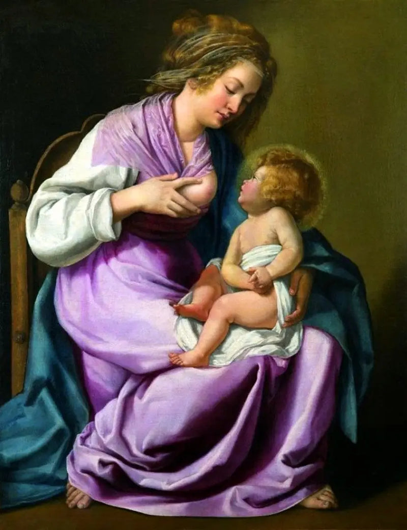 La Vierge allaitant l'Enfant - Artemisia Gentileschi