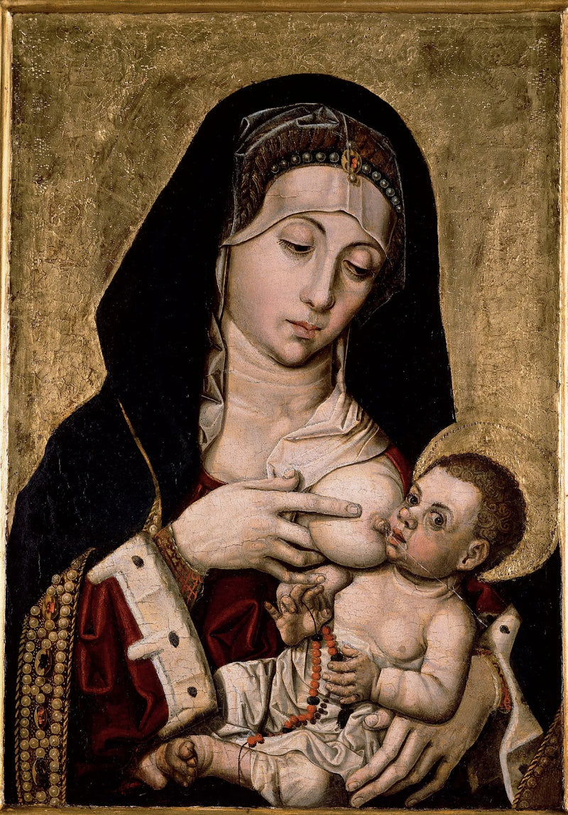 La Vierge allaitante - Bartolomé Bermejo