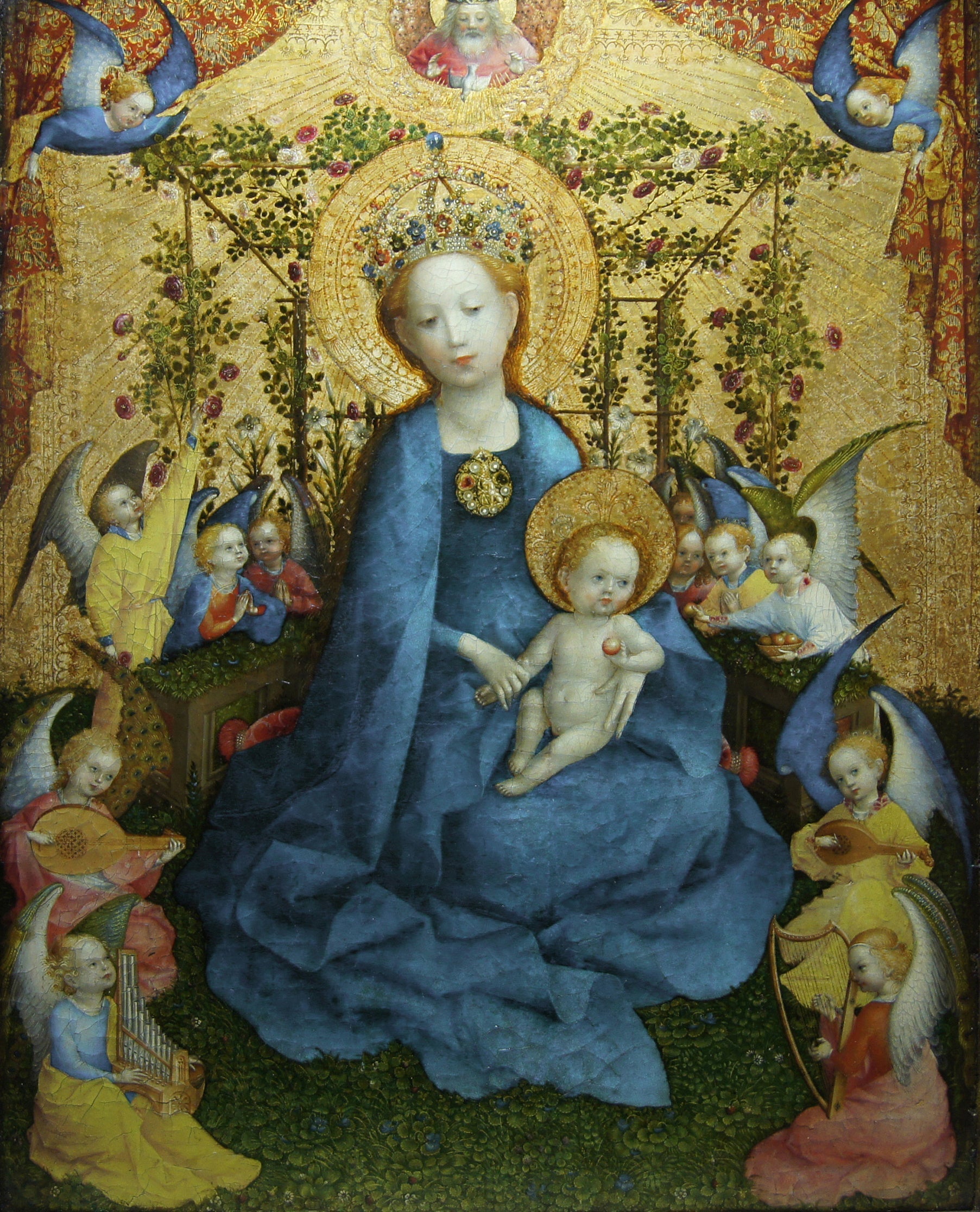 La Vierge au buisson de roses - Stefan Lochner - Alpha Reproduction