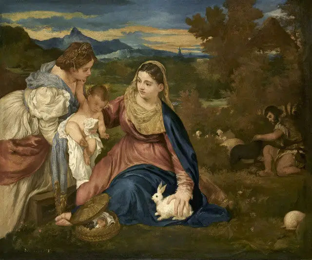 La Vierge au lapin - Édouard Manet
