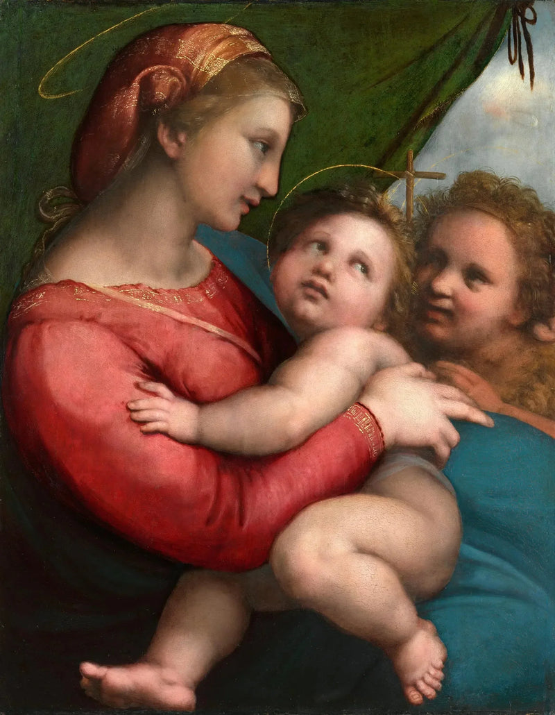 La Vierge au rideau - Raphaël Sanzio