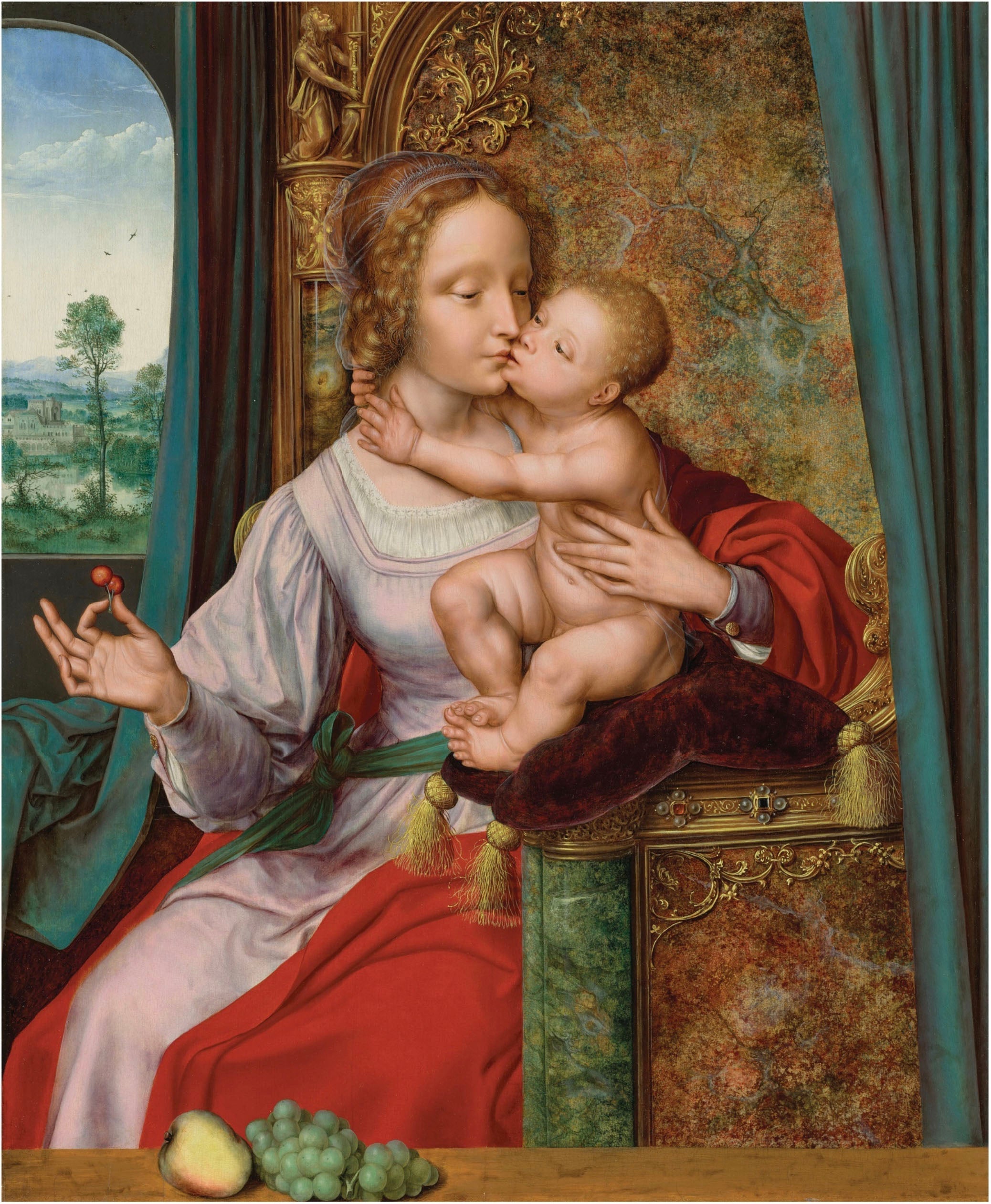 La Vierge aux cerises - Quentin Metsys - Alpha Reproduction
