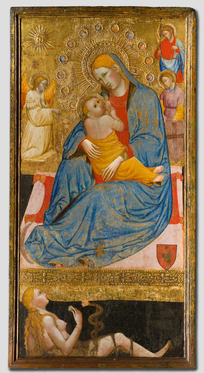 La Vierge de l'Humilité face à la tentation d'Ève - Olivuccio di Ciccarello