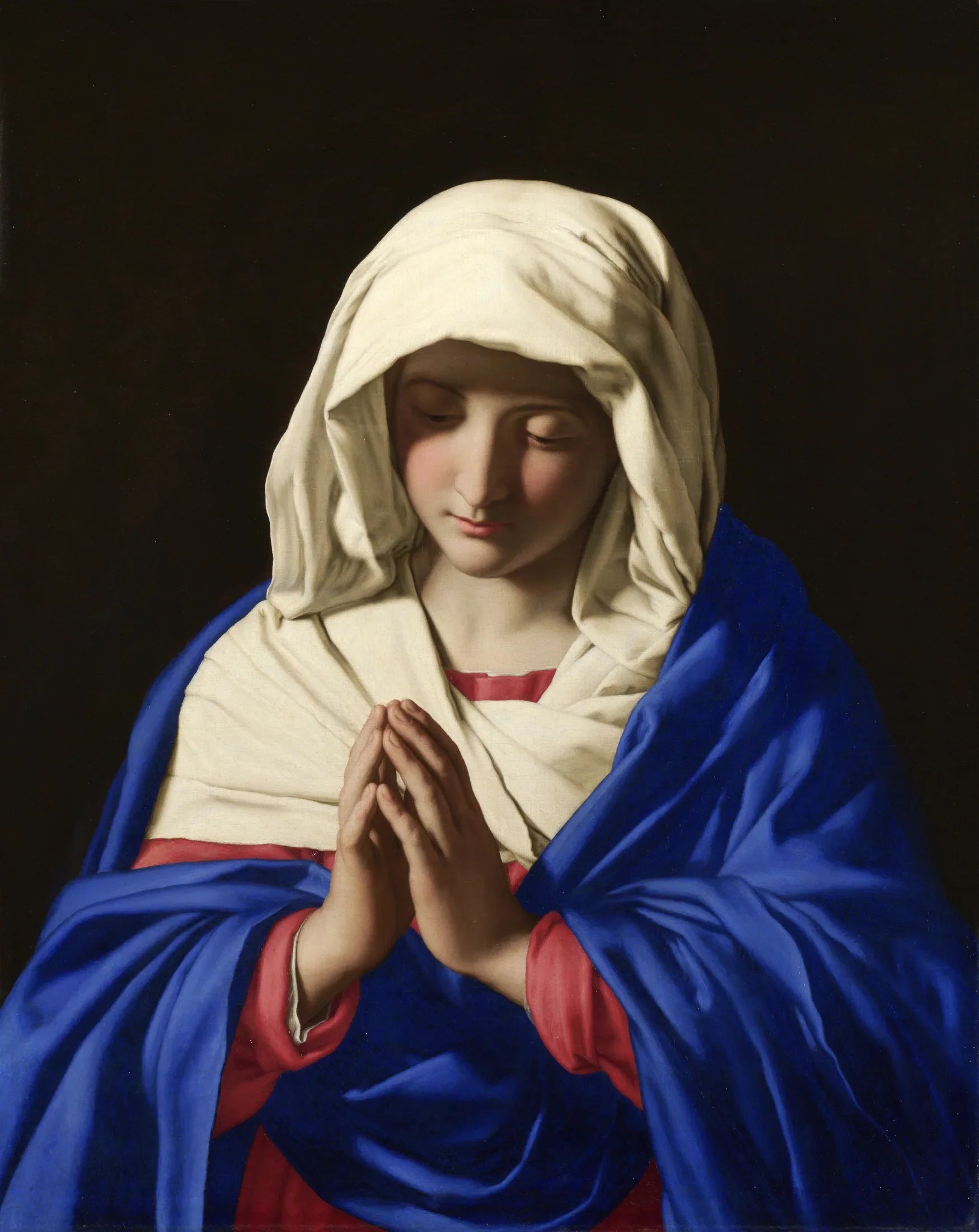 La Vierge en prière - Giovanni Battista Salvi image 1 copie peinte à la main à l’huile