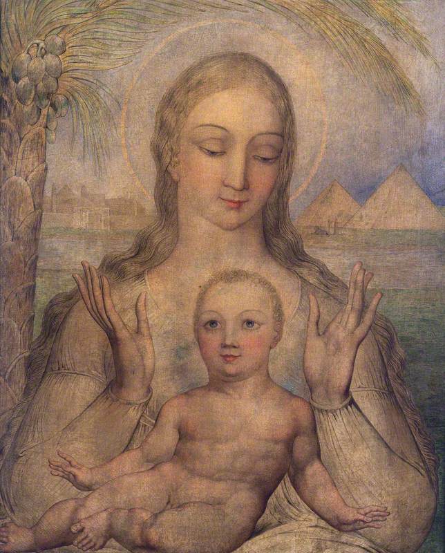 La Vierge et l'Enfant en Égypte - William Blake