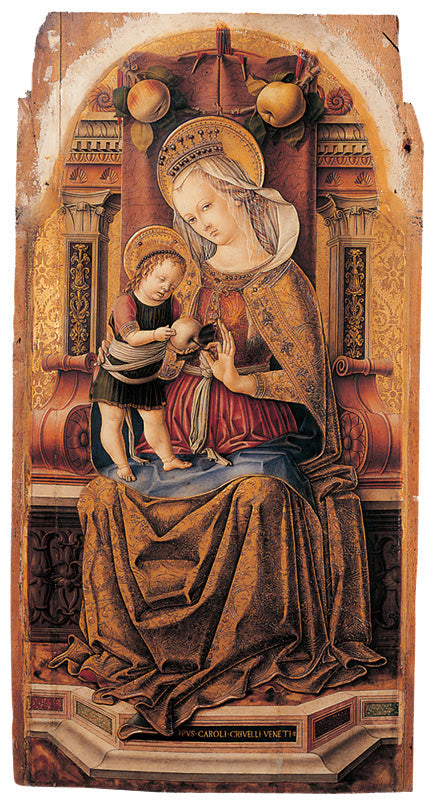La Vierge et l'Enfant en majesté - Carlo Crivelli