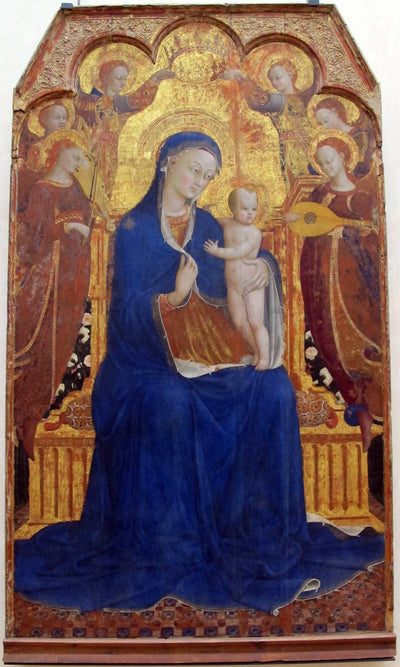 La Vierge et l’Enfant entourés d’anges - Stefano di Giovanni (Sassetta) - Alpha Reproduction