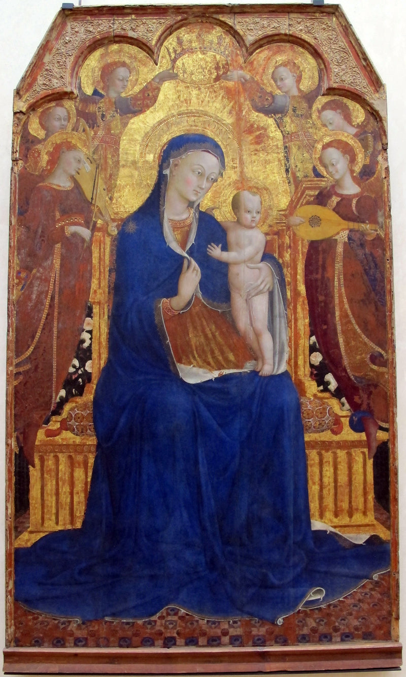 La Vierge et l'Enfant entourés d'anges - Stefano di Giovanni (Sassetta)