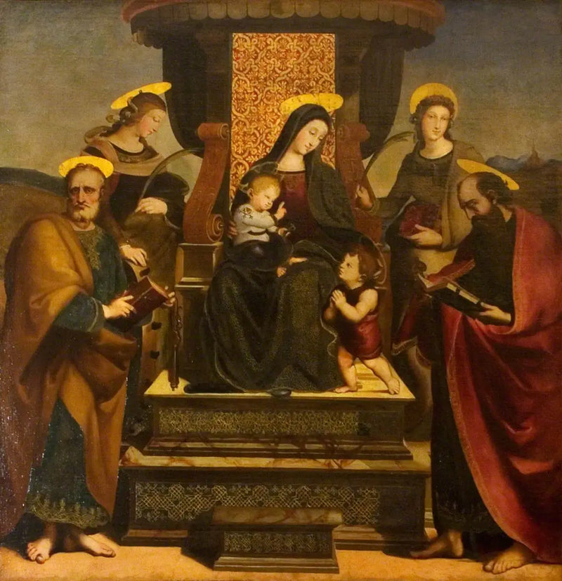 La Vierge et l'Enfant trônant avec des saints - Raphaël Sanzio