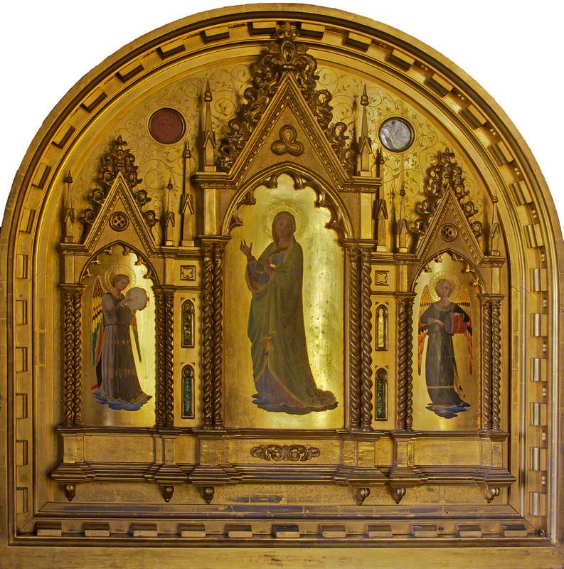 La Vierge, flanquée d'anges musiciens - Fra Angelico