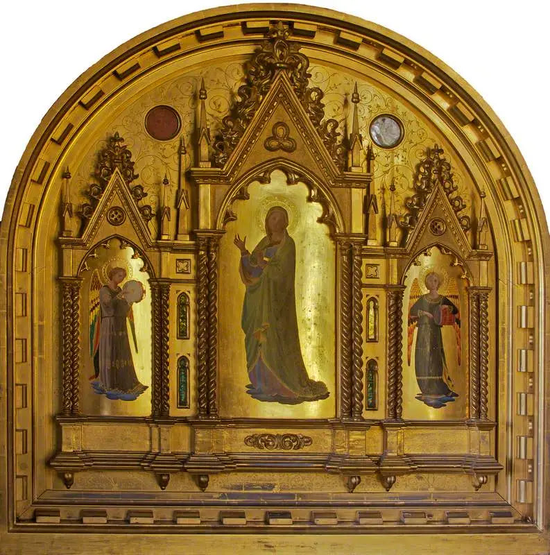 La Vierge, flanquée d'anges musiciens - Fra Angelico