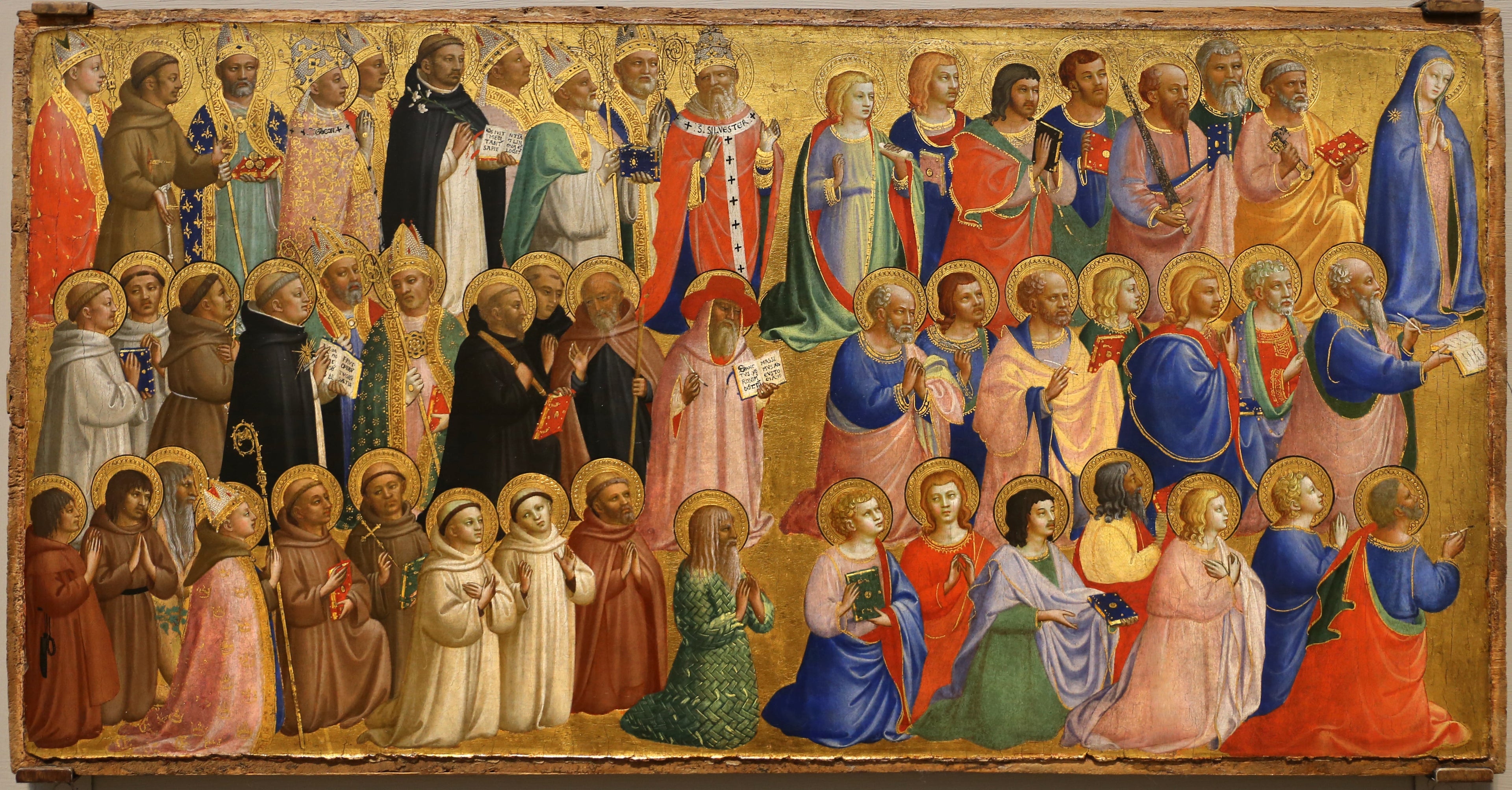 La Vierge Marie avec les apôtres et d'autres saints - Fra Angelico