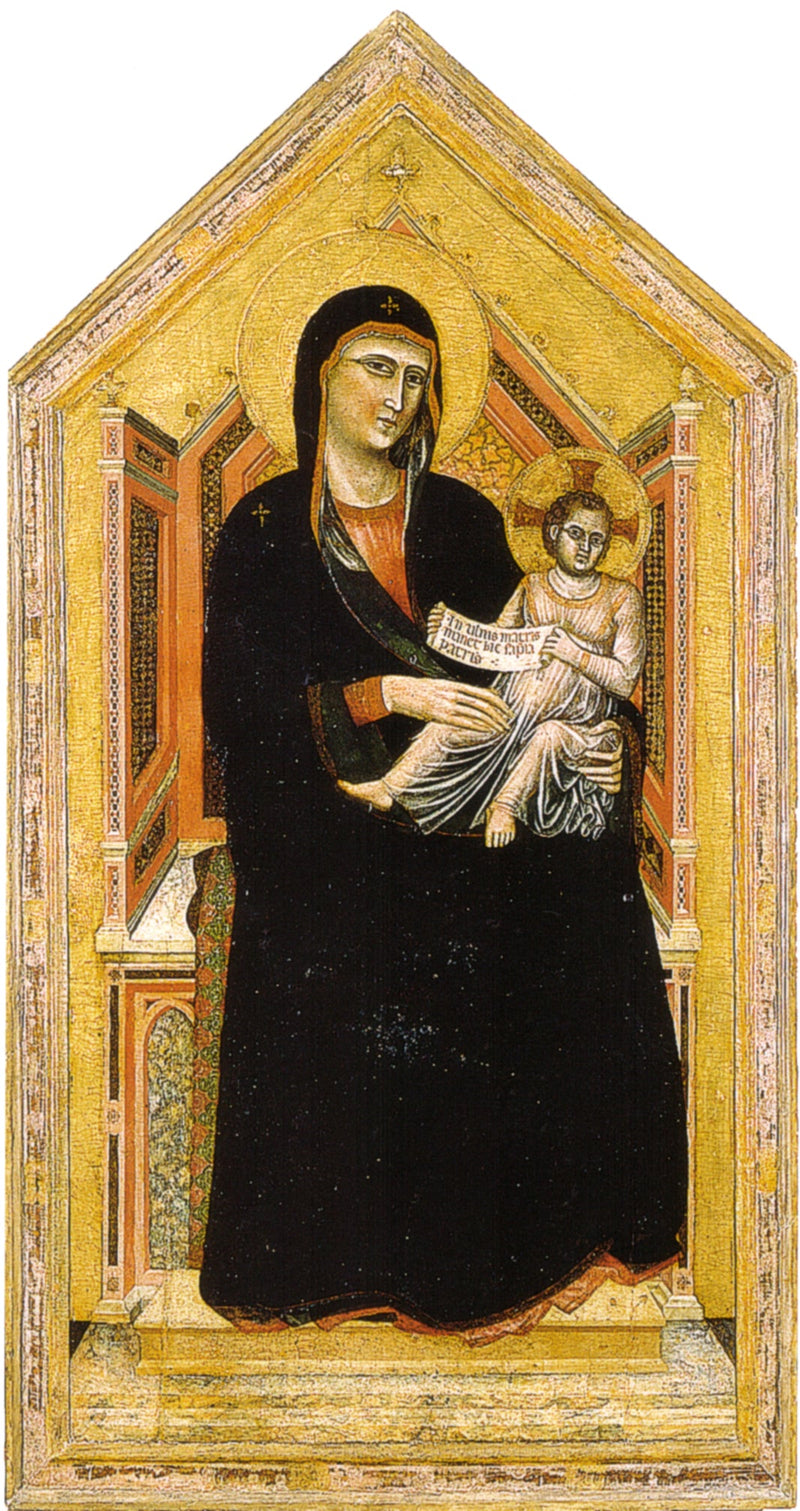 La Vierge Marie trônant avec un enfant - Master of Saint Cecilia
