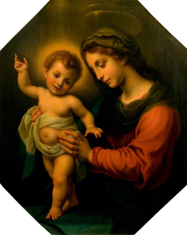 La Vierge tenant l'Enfant debout - Carlo Dolci