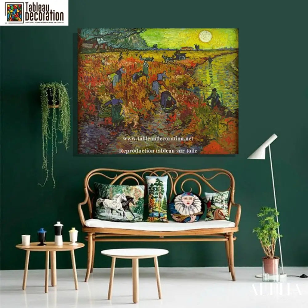 La Vigne rouge d'Arles - Van Gogh - Reproductions de tableaux et peintures haut de gamme