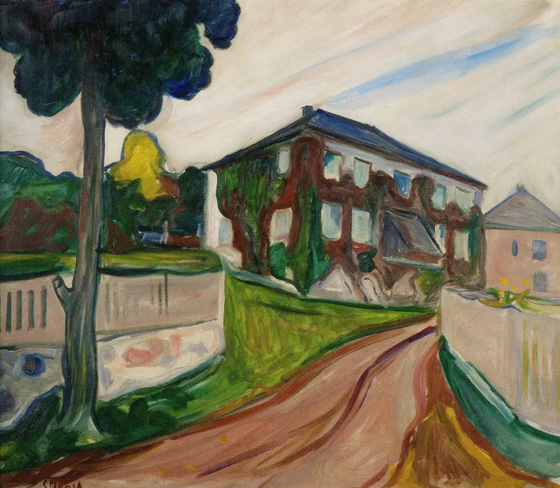 La Vigne Vierge rouge - Edvard Munch