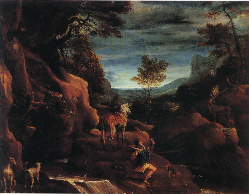La vision de saint Eustache - Annibale Carracci