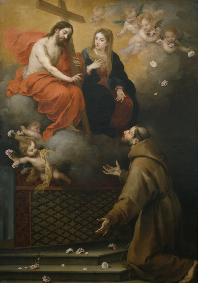 La vision de saint François à la Portioncule - Bartolomé Esteban Murillo