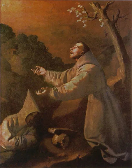 La vision de saint François - Francisco de Zurbarán