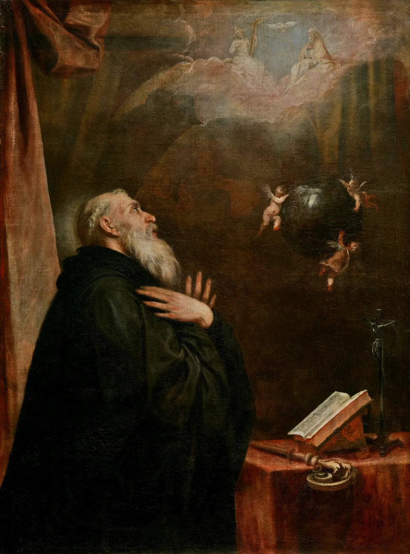 La vision du globe et des trois anges selon saint Benoît - Alonso Cano