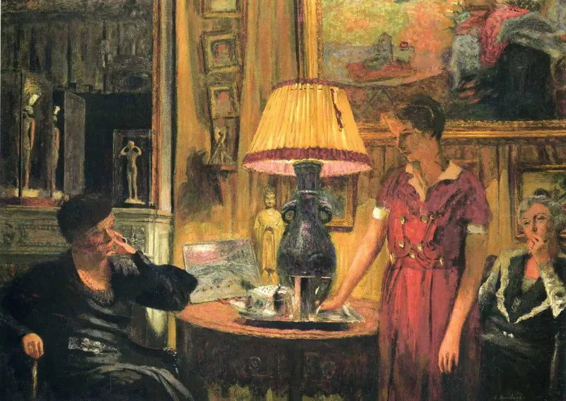 La visite chez Madame Hessel - Édouard Vuillard
