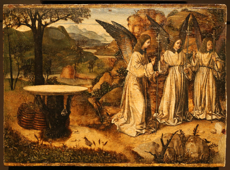 La visite des trois anges à Abraham - Antonello de Messine
