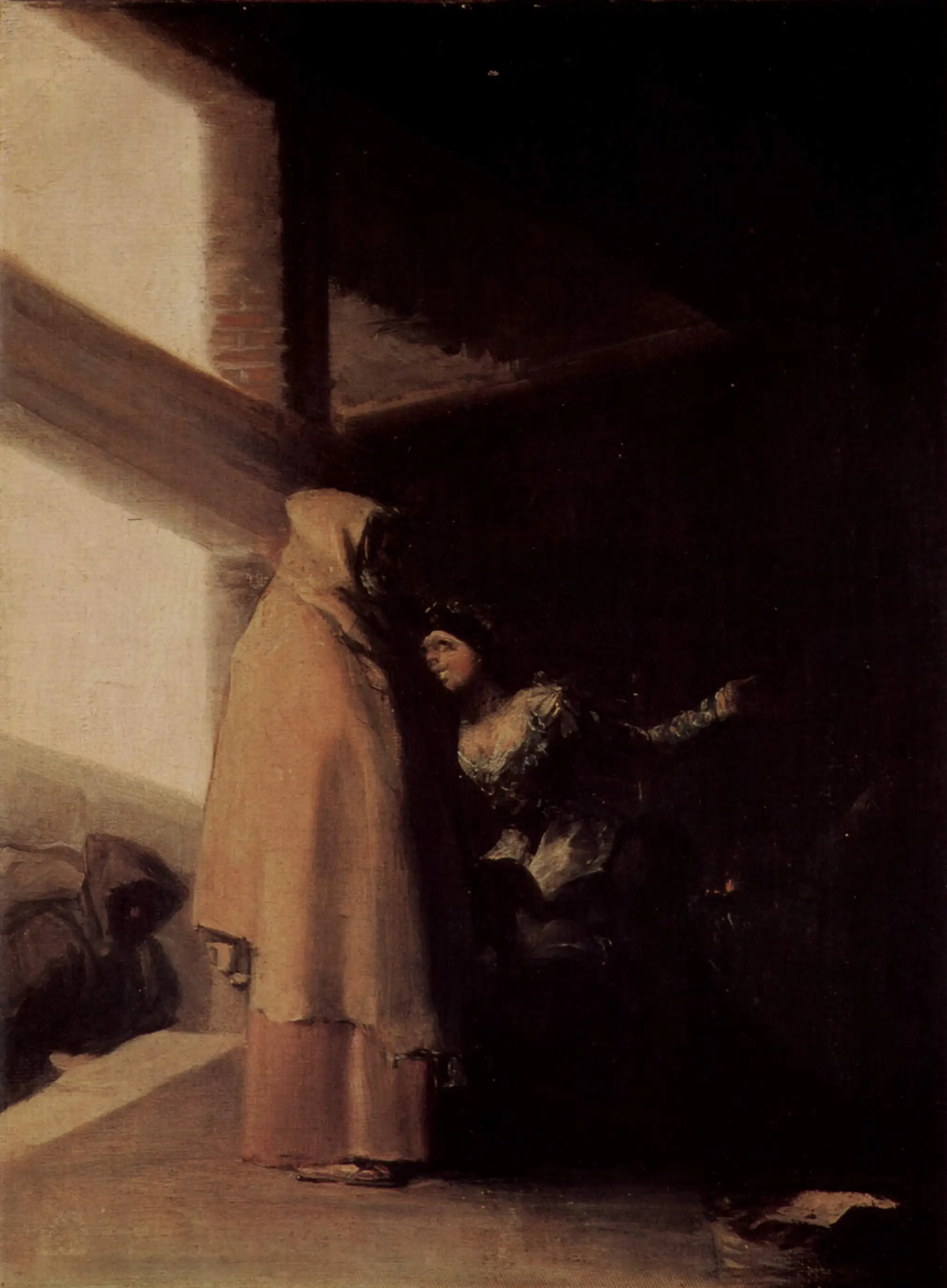 La visite du frère - Francisco de Goya image 1 tableau peint à l’huile sur toile