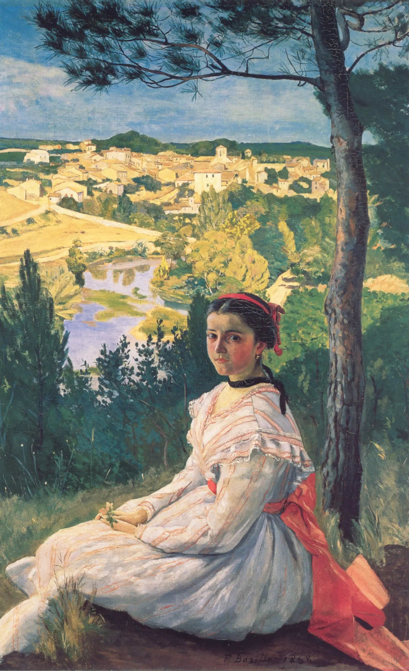 La Vue du village - Frédéric Bazille