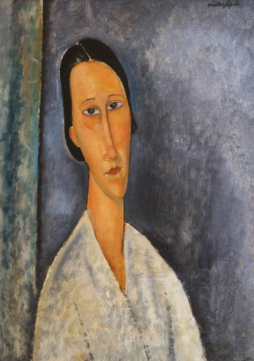 Reproduction du tableau « La Zborowska en buste - Amedeo Modigliani » par Alpha Reproduction en peinture à l’huile