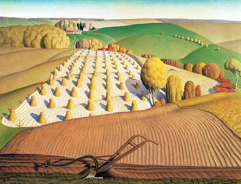 Labour d'automne - Grant Wood