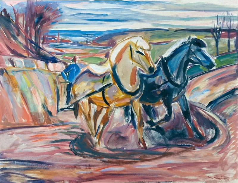 Labourage de printemps - Edvard Munch