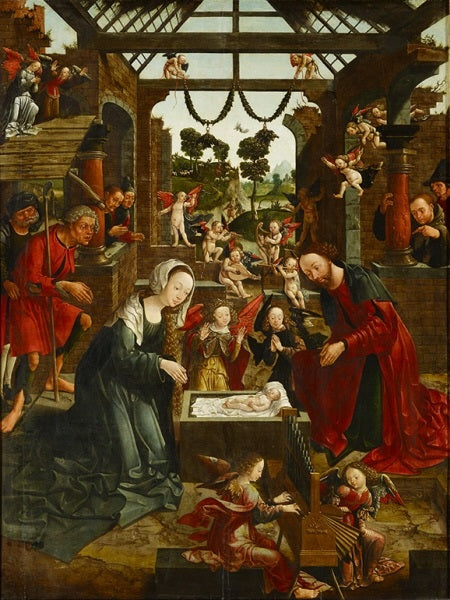 L'Adoration des bergers - Jacob Cornelisz van Oostsanen