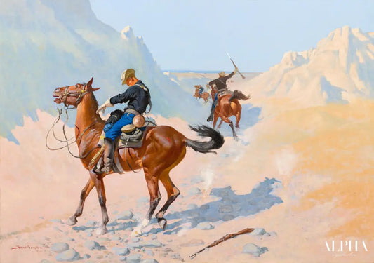 L'Advance-Guard - Frederic Remington - Reproductions de tableaux et peintures haut de gamme