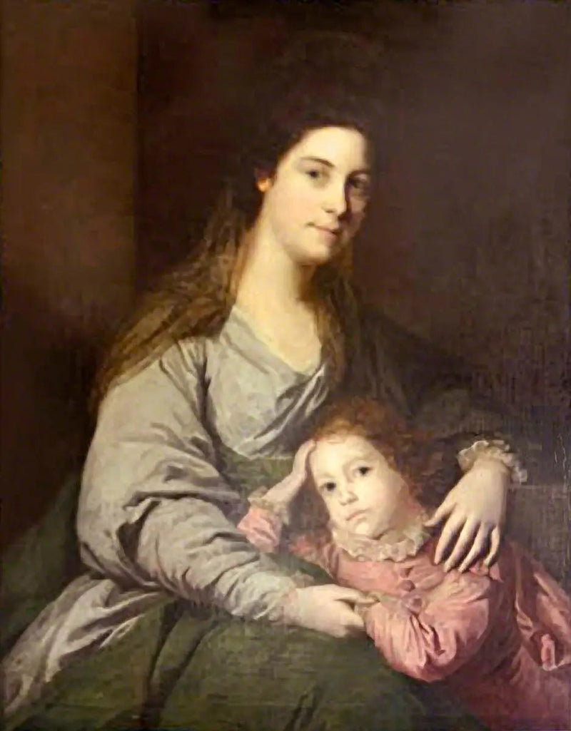Lady Lepell Phipps (1723–1780) et son fils, Charles (?) (1753–1786) - Joshua Reynolds