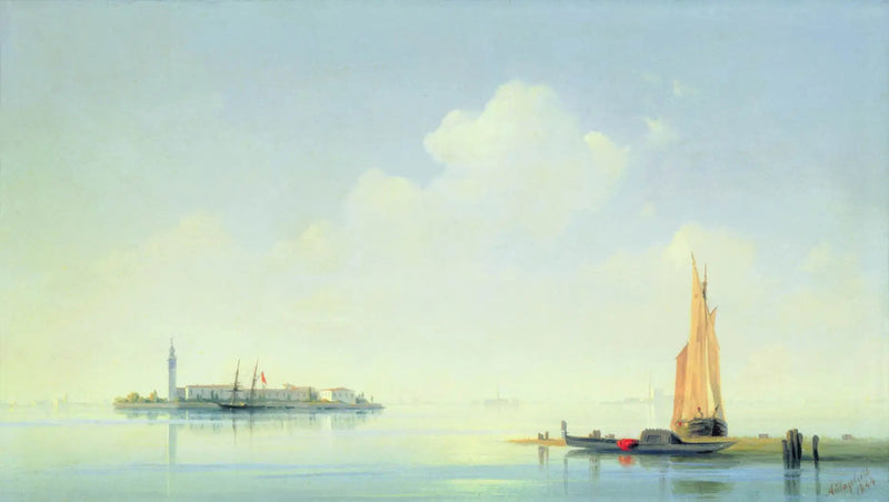 Lagune vénitienne. Vue de l'île de San Giorgio. - Ivan Aïvazovski