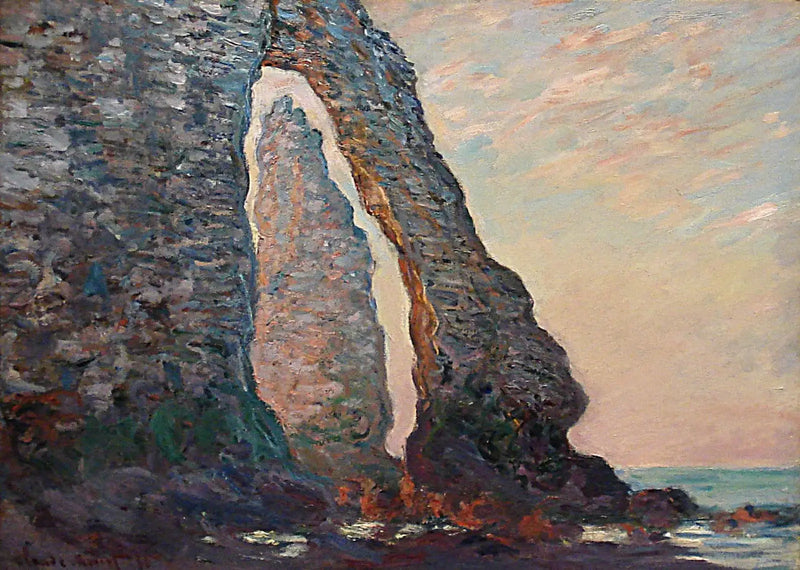 L'Aiguille vue à travers la Porte d'Aval - Claude Monet