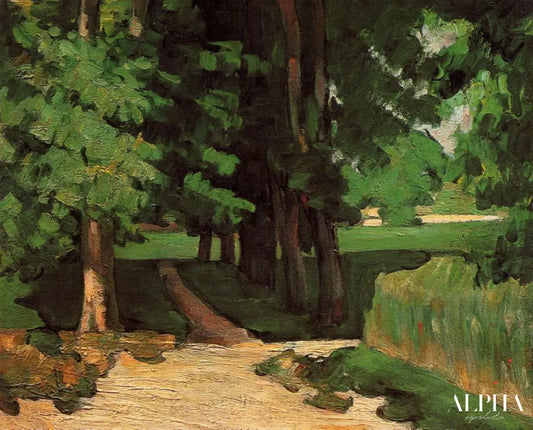 L'Allée au Jas de Bouffan - Paul Cézanne - Reproductions de tableaux et peintures haut de gamme