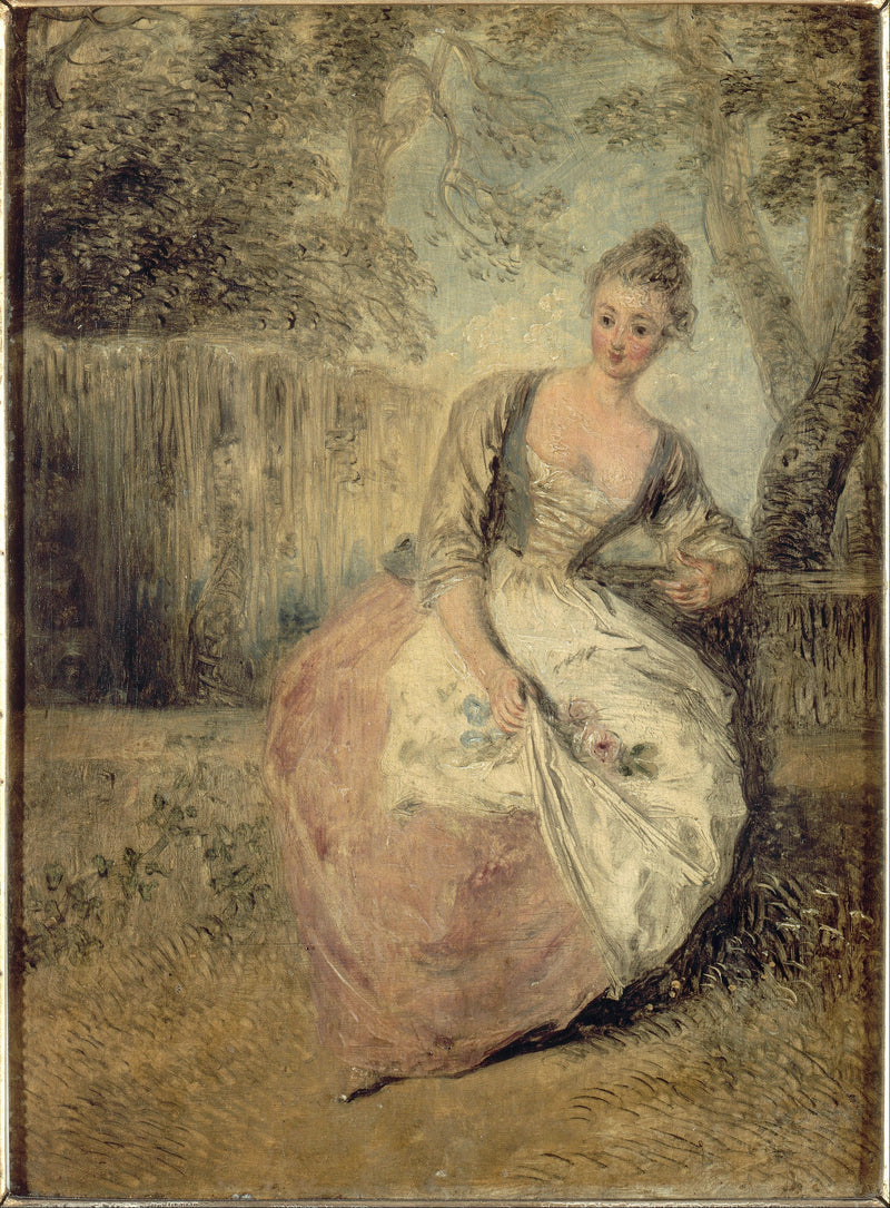 L'Amante inquiète - Antoine Watteau