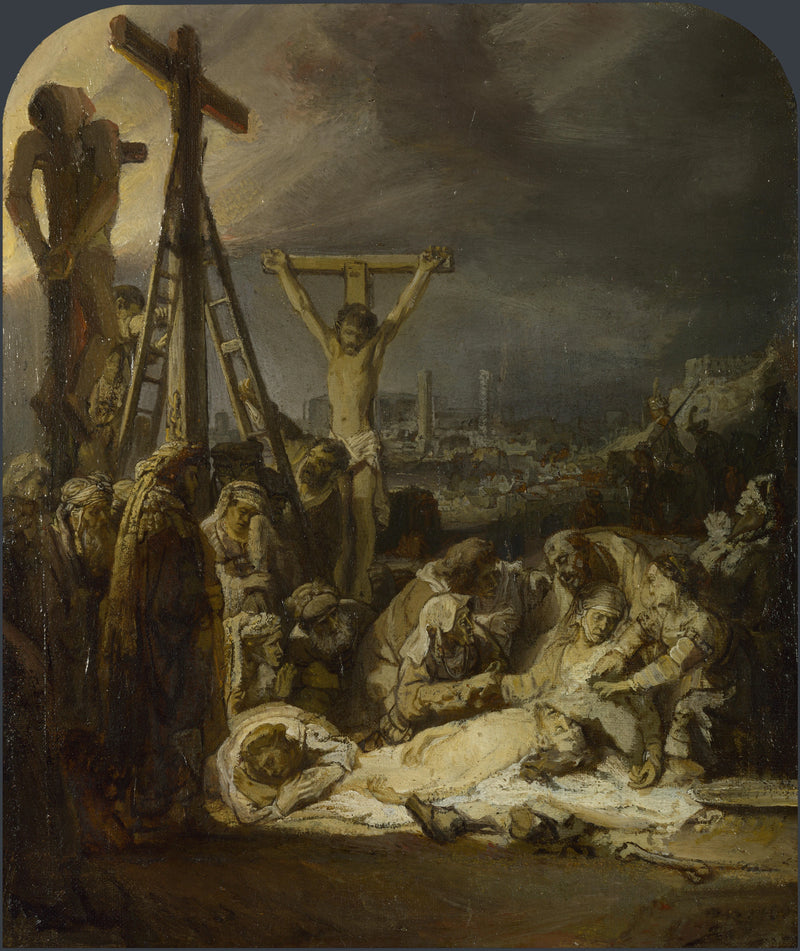 La Lamentation sur le Christ mort – Rembrandt, vers 1635