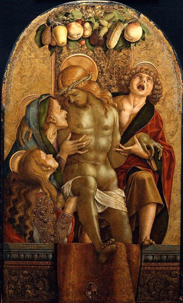 Lamentation sur le Christ mort - Carlo Crivelli