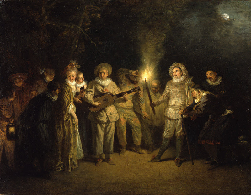 L'amour au Théâtre Italien - Antoine Watteau