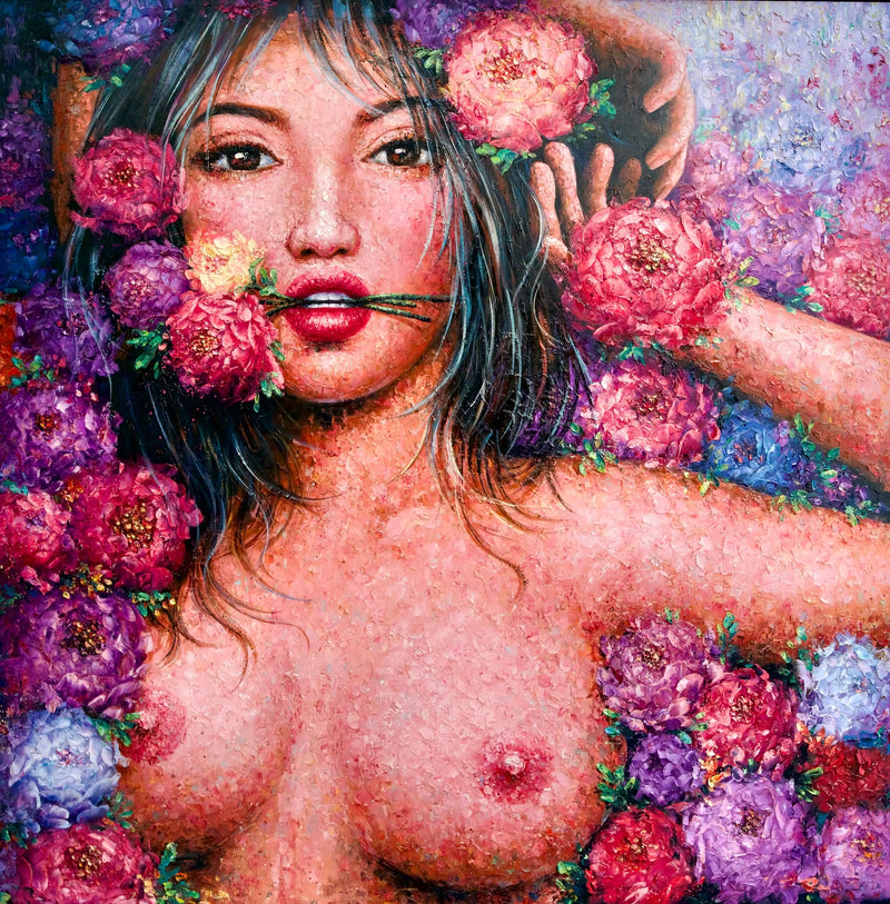 L'amour en Fleurs | 200 x 200 cm
