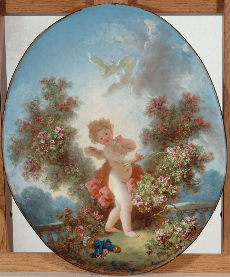 L'Amour en sentinelle - Jean-Honoré Fragonard