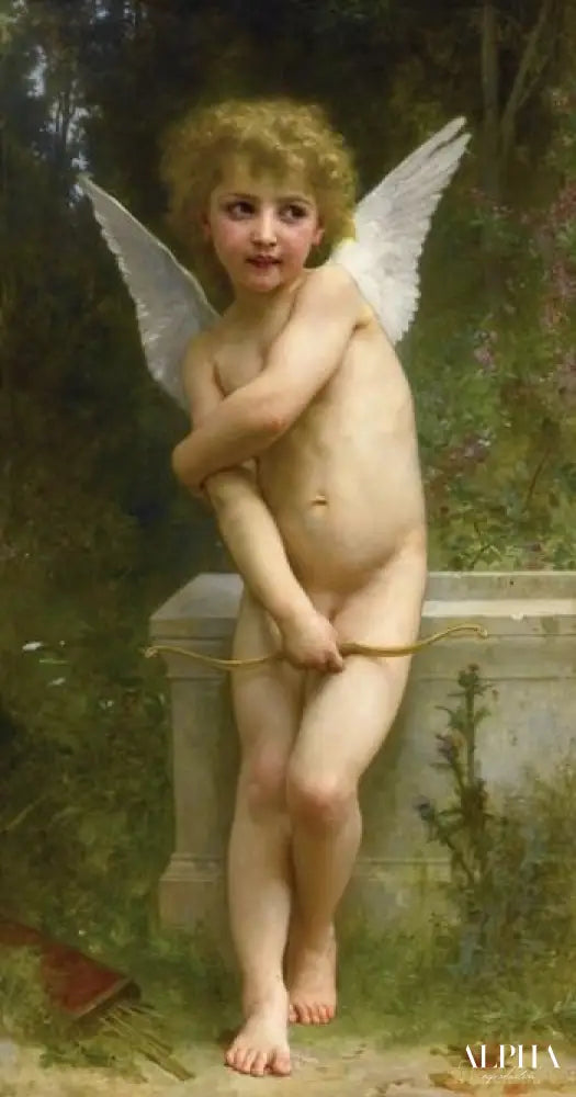 L'amour frappé - William Bouguereau - Reproductions de tableaux et peintures haut de gamme