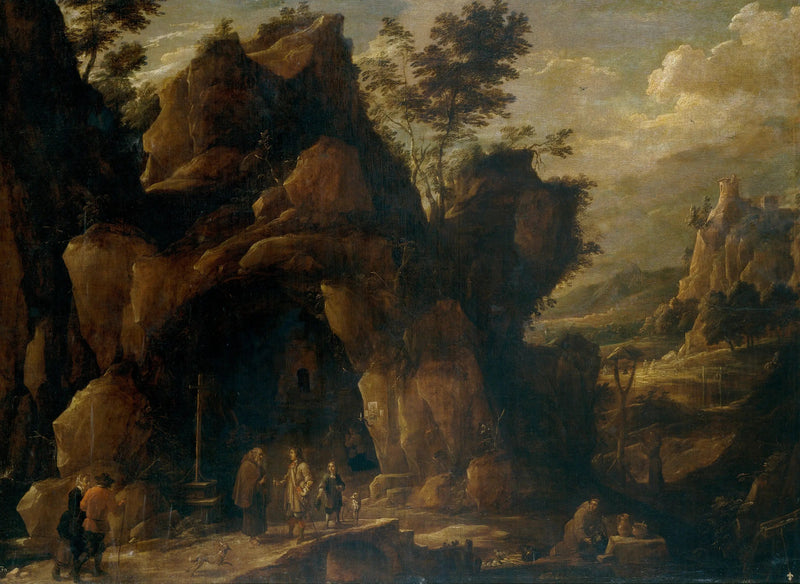 Landscape with Hermits - David Teniers le Jeune