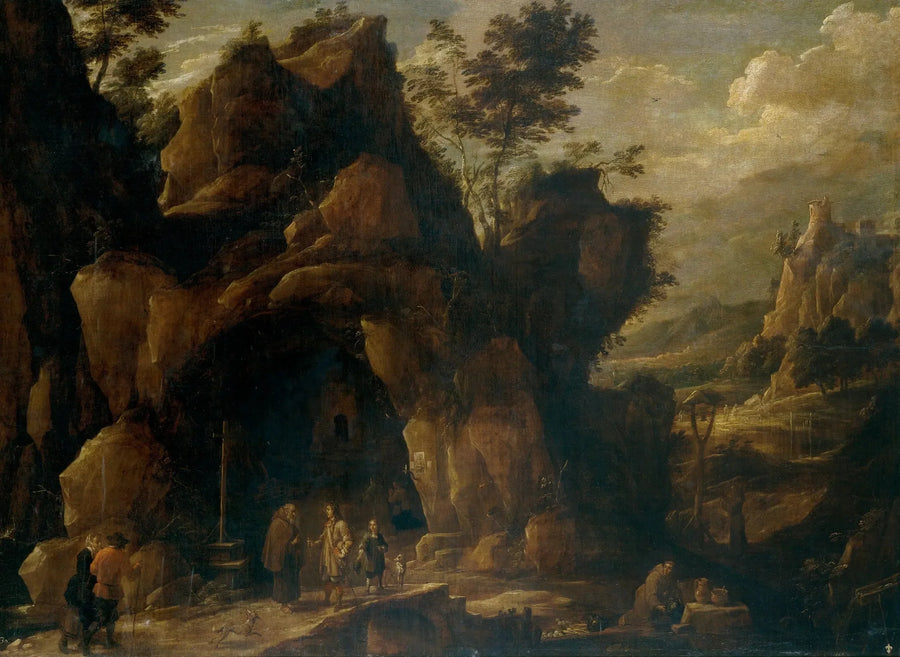 Landscape with Hermits - David Teniers le Jeune