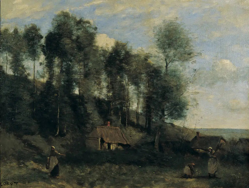 Landschaft bei Étretat - Jean-Baptiste Camille Corot